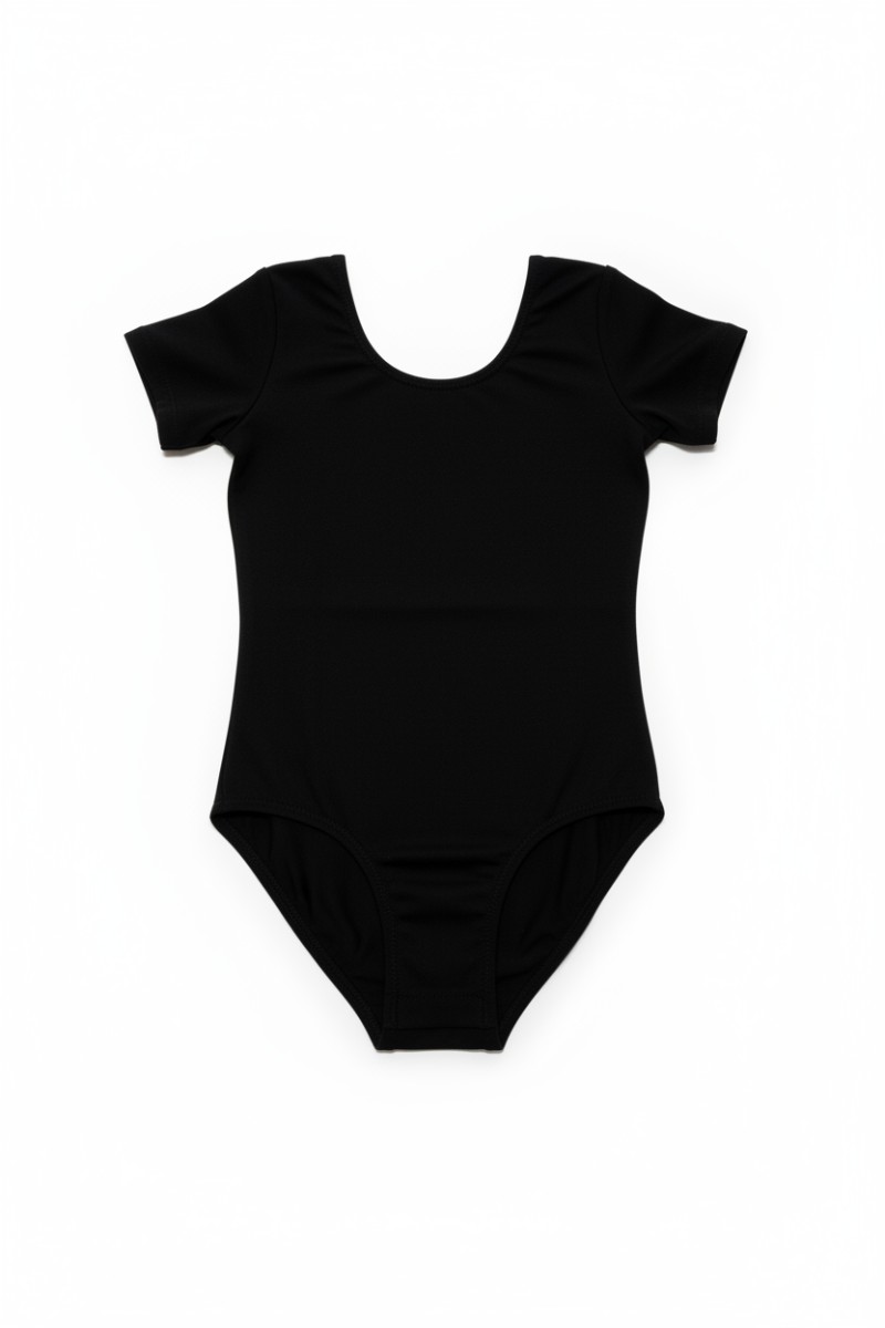 Hui Yang Short Sleeve Girls’ Ballet Body Suit(Single Piece)