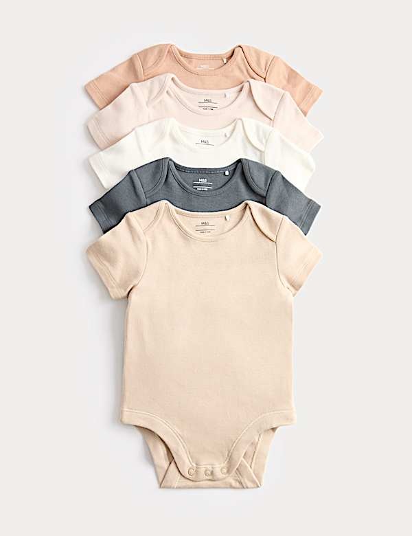 M&S Baby 5Short Sleeve Bodysuit