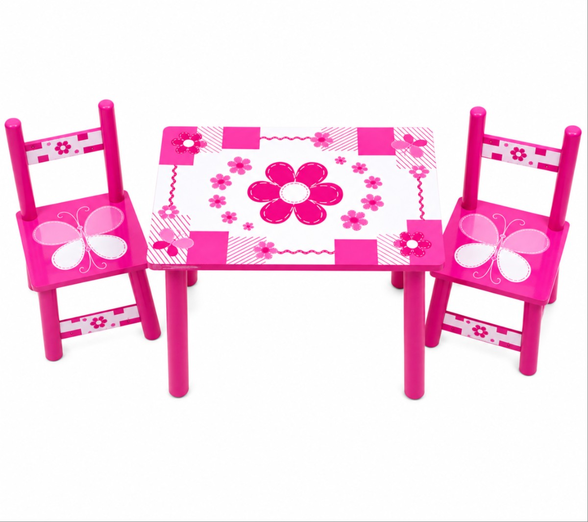 Kids Pink Table & Chairs