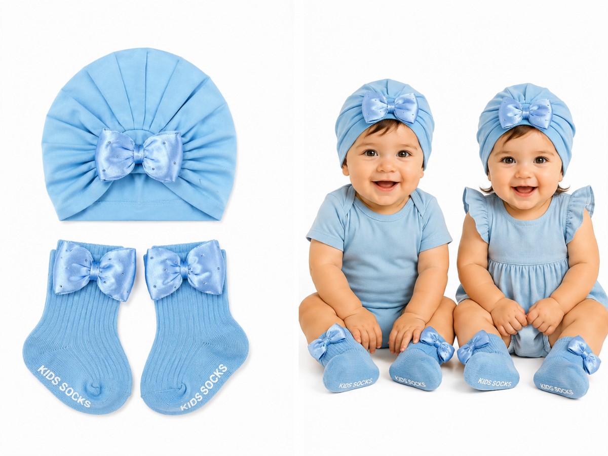 Shiny Baby Kids Socks and Cap