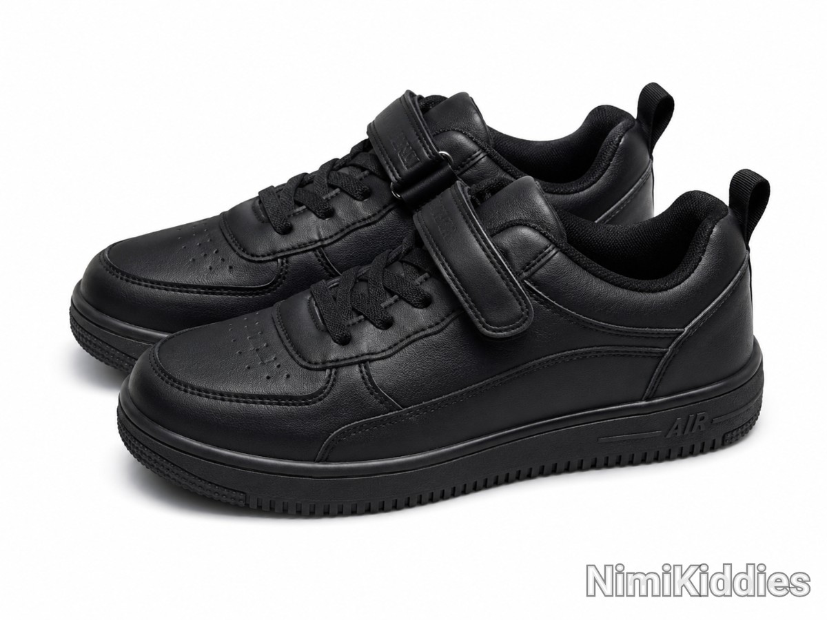 Boys Black Canvas Shoe