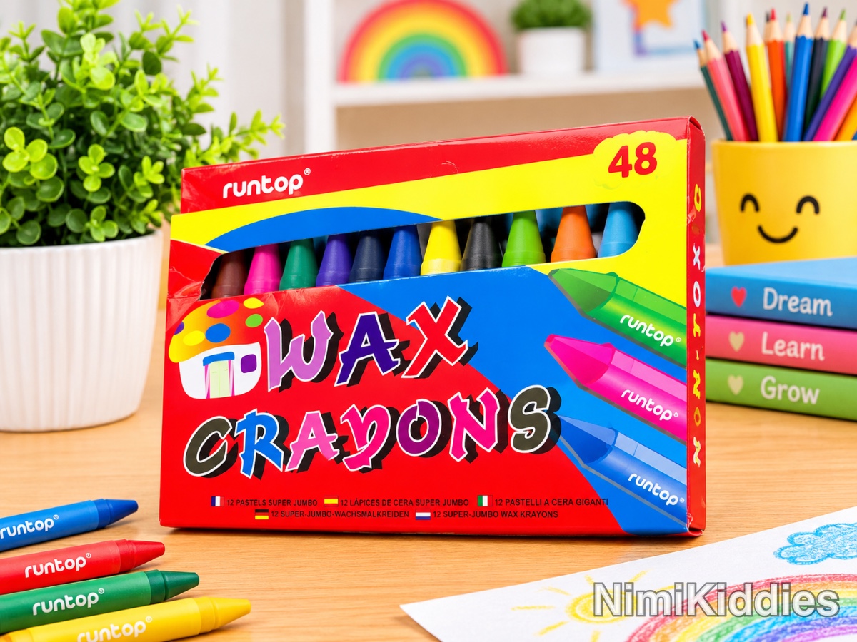 Runtop Wax Crayons 12 Piece Set.