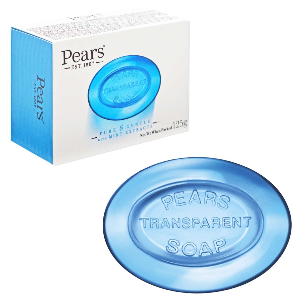 Pears Transparent Soap With Mint Extract 125g.