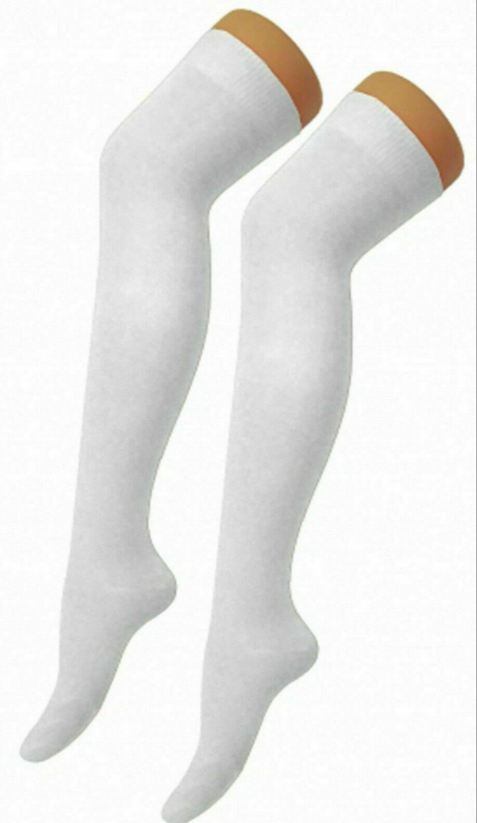 Jinwalang Girls  Long Socks (White)