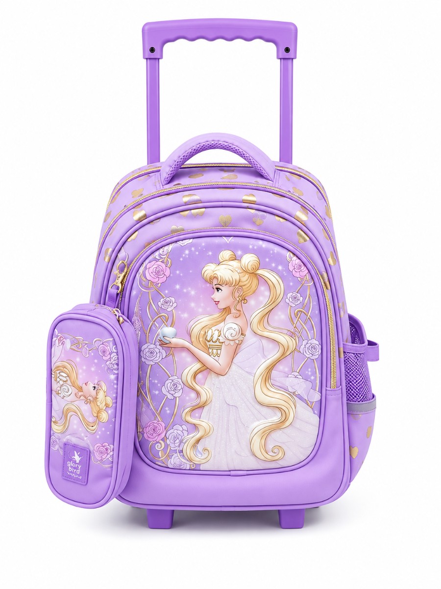 Glossy Bird Rapunzel (US) Trolley 2in1 Backpack (16inches)