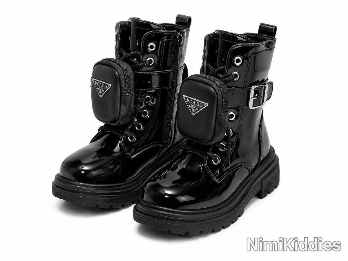 Poada Girls High Boot With Ankle Purse