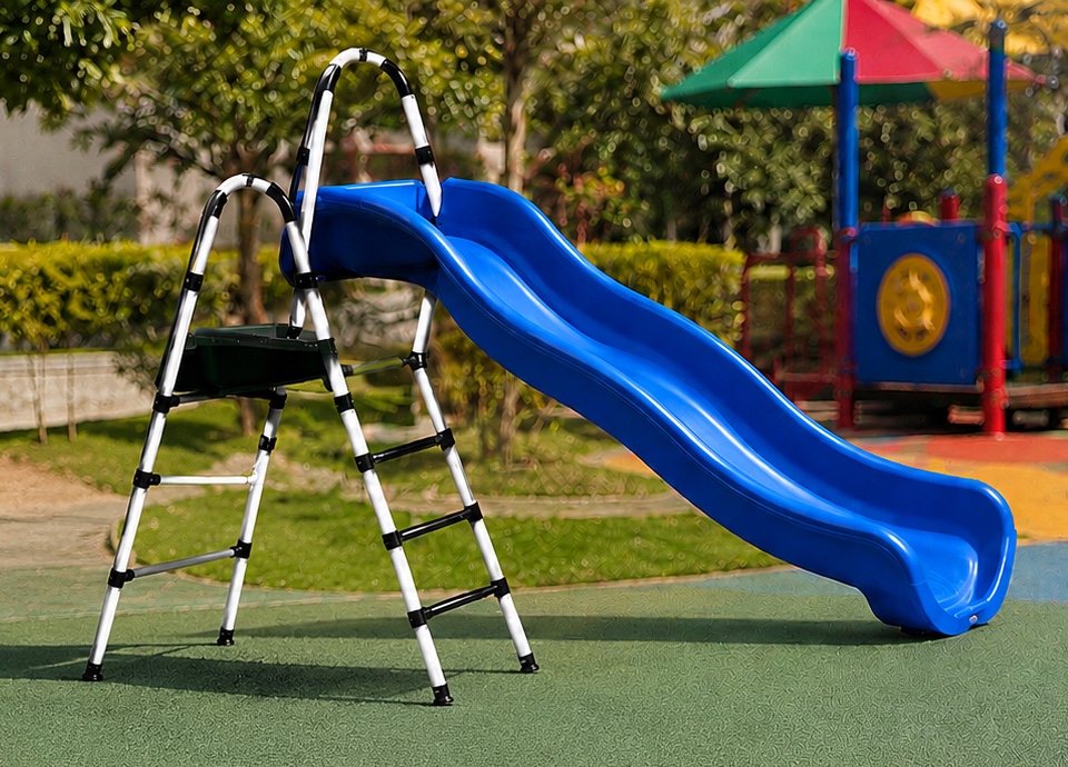 Giant Kids play Slide (Big)