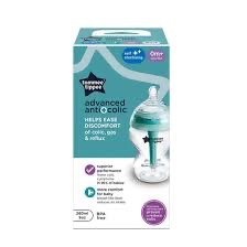 Tommee Tippee Advanced Anti+Colic Single Bottle 0m+ 260ml.