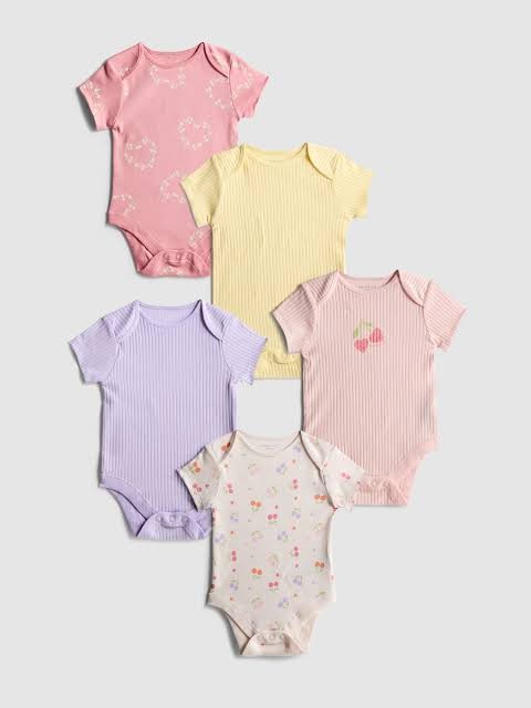 Primark 5in1 Baby BodySuits (New born)