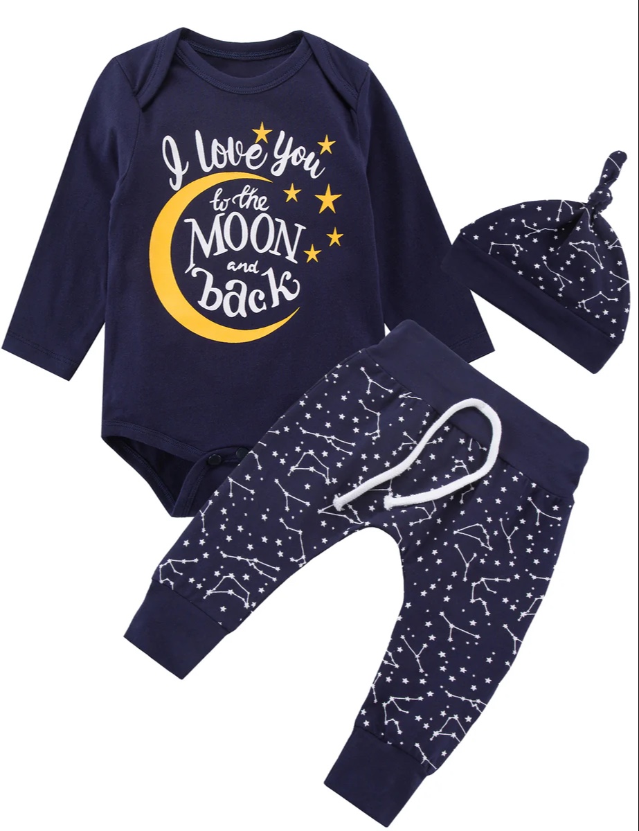 I love my mommy to the moon & back baby suit