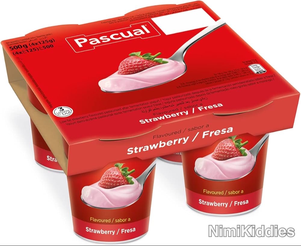 Pascual Strawberry Flavoured Yoghurt 480g (4pk)