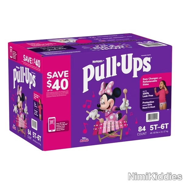 Huggies Pull-Ups Girls 5T-6T(Roll)