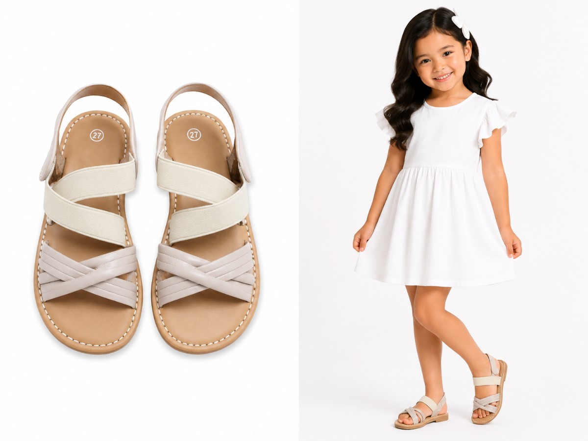 Girls Cute CrissCross Sandals