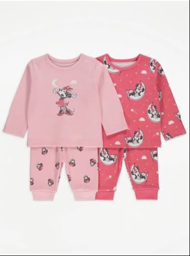 George Short Sleeve Pyjamas 2 Pack Set