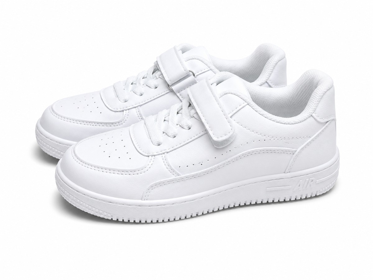 Tix Boys White Canvas