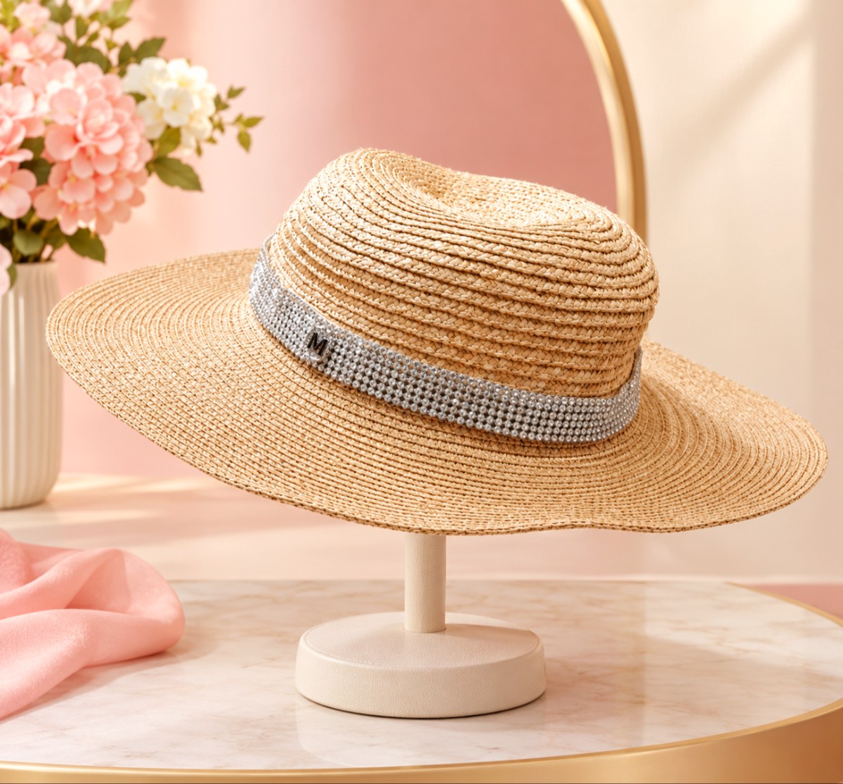 Elegant Straw Beach Hat