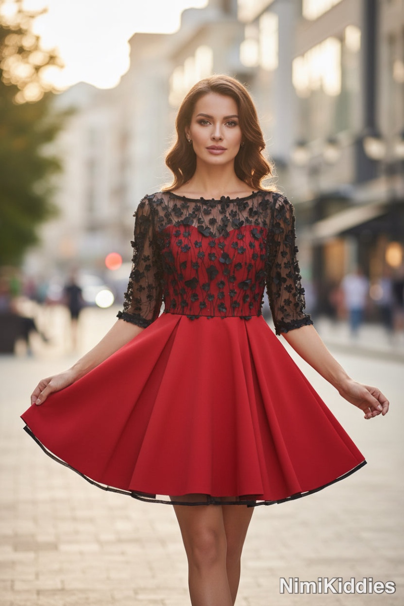 Fervente Pepper Red Girl's Gown