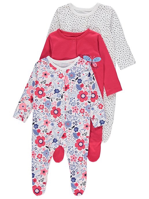 George Baby 3Sleepsuits (3-6months)