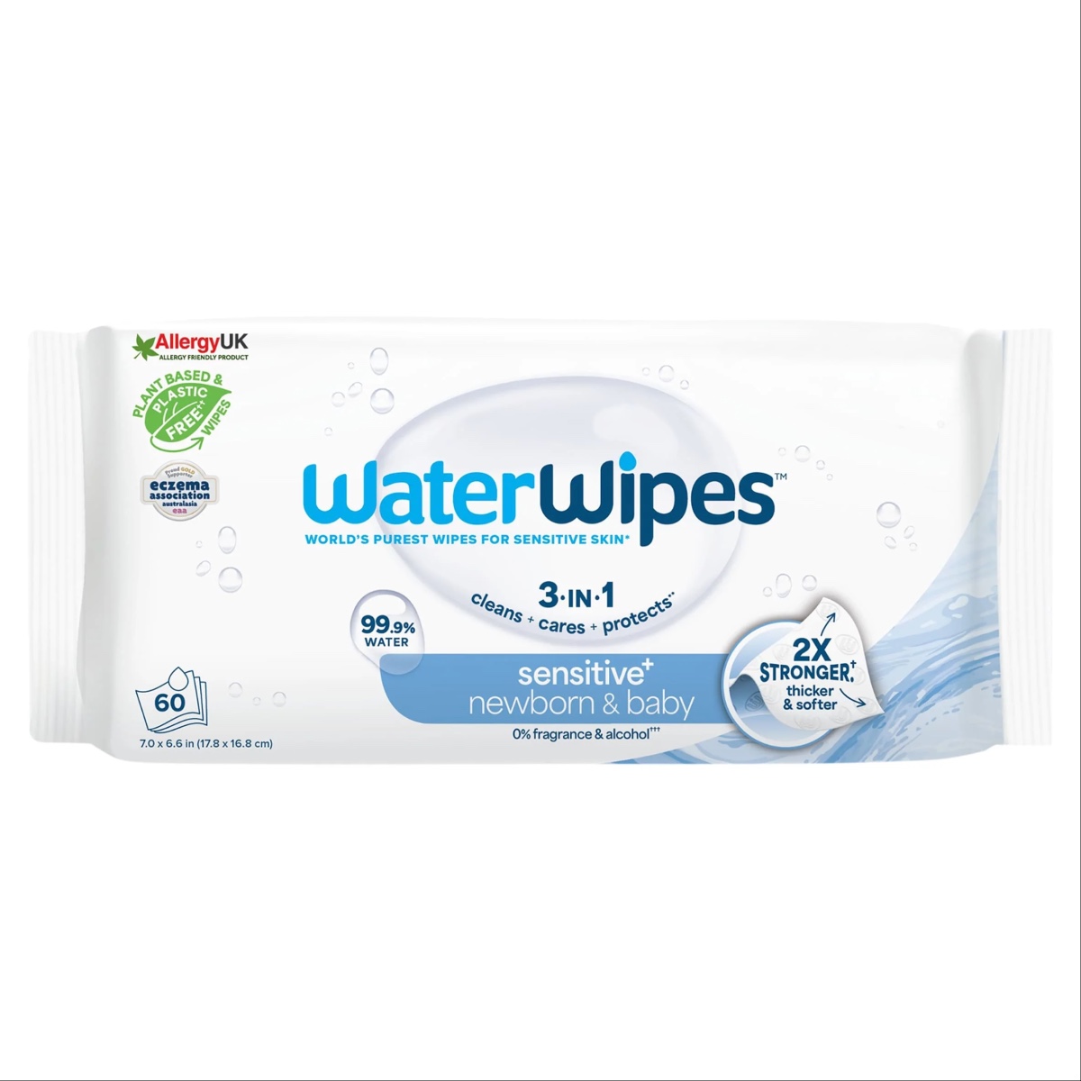 Allergy Uk Water Wipes Sensitive+