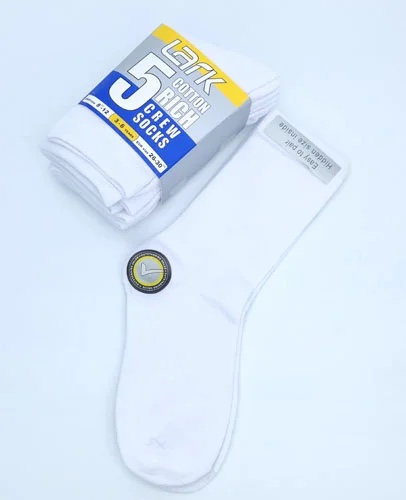 Lark Cotton Rich Crew Boys Socks(pair of 5).
