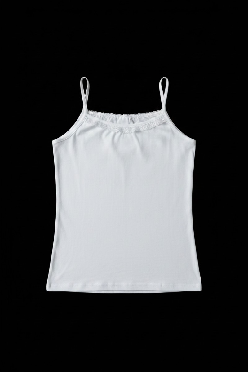 Girls White Singlet