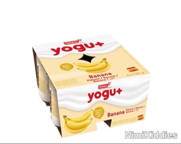 Feiraço Yogu+ Banana Yoghurt 4x125g.