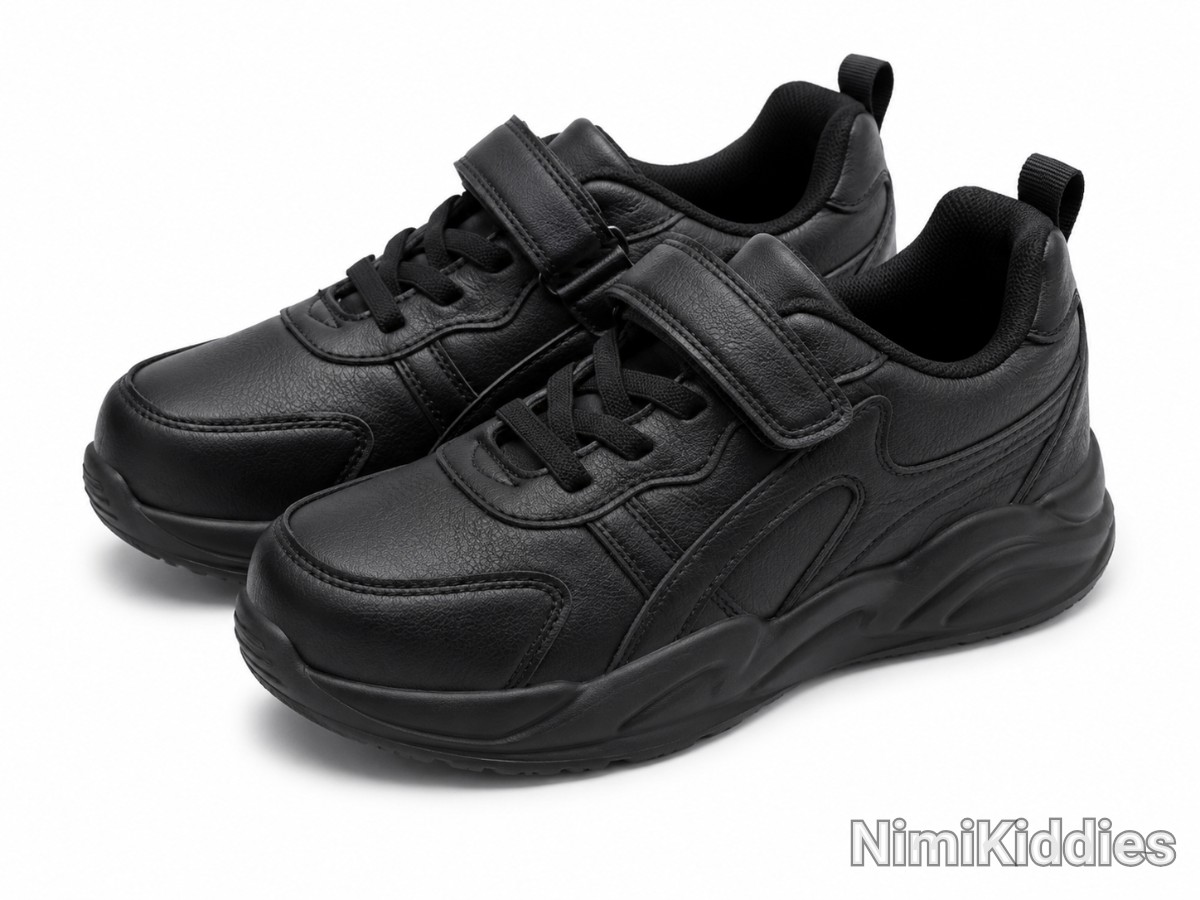 Boys Black Canvas Shoe