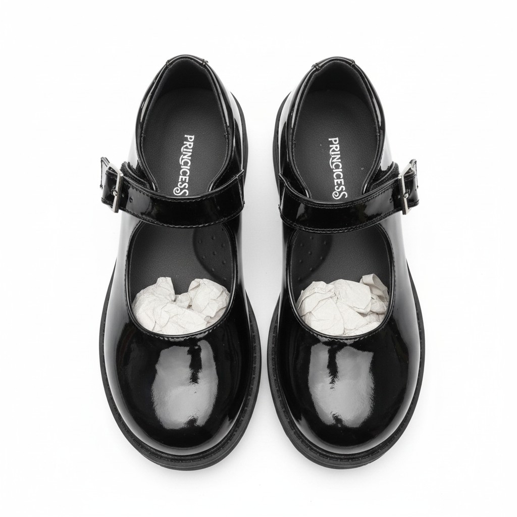 Princess Girl Shoe With Buckle-G124