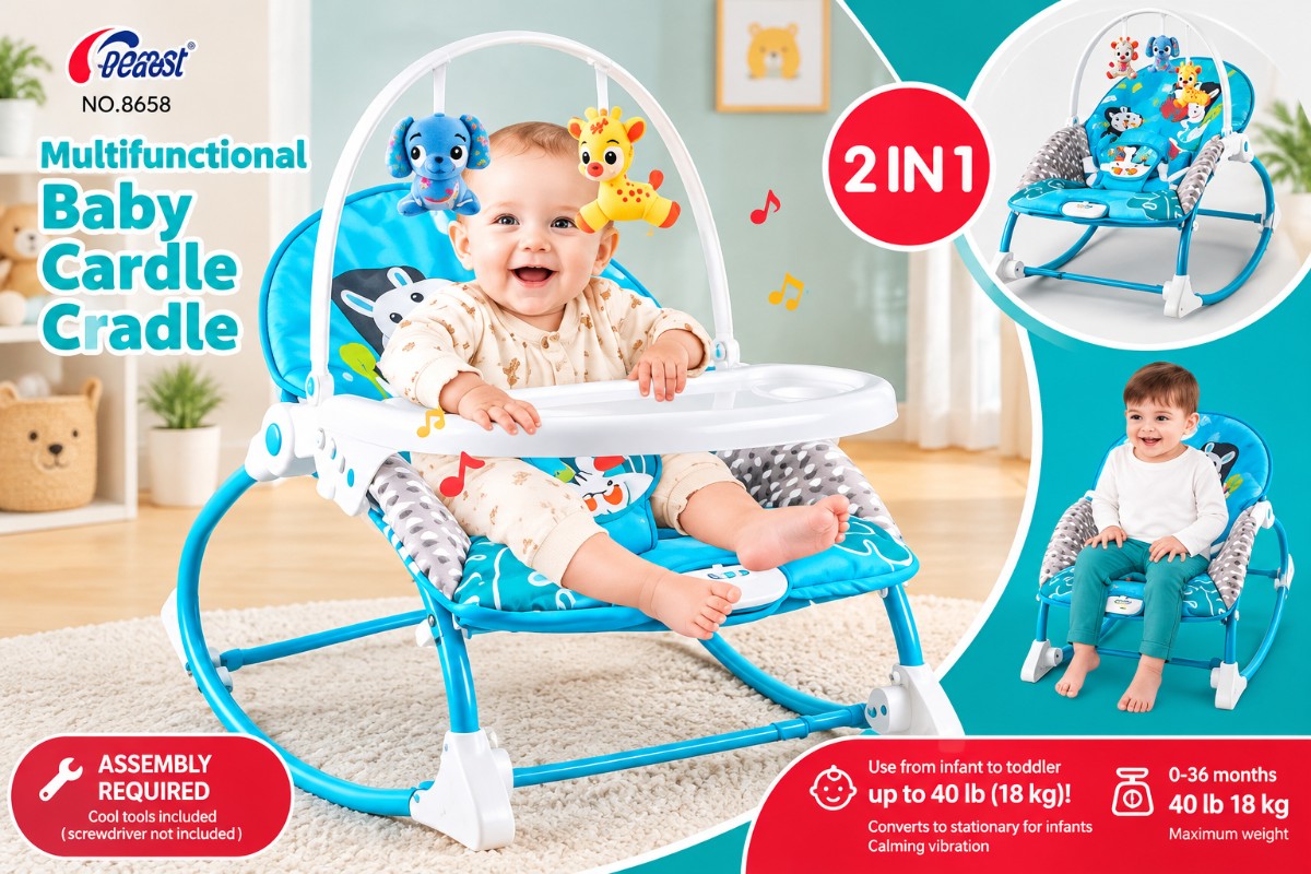 Kehongsheng 2in1 Multifunctional Baby Cardle Cradle