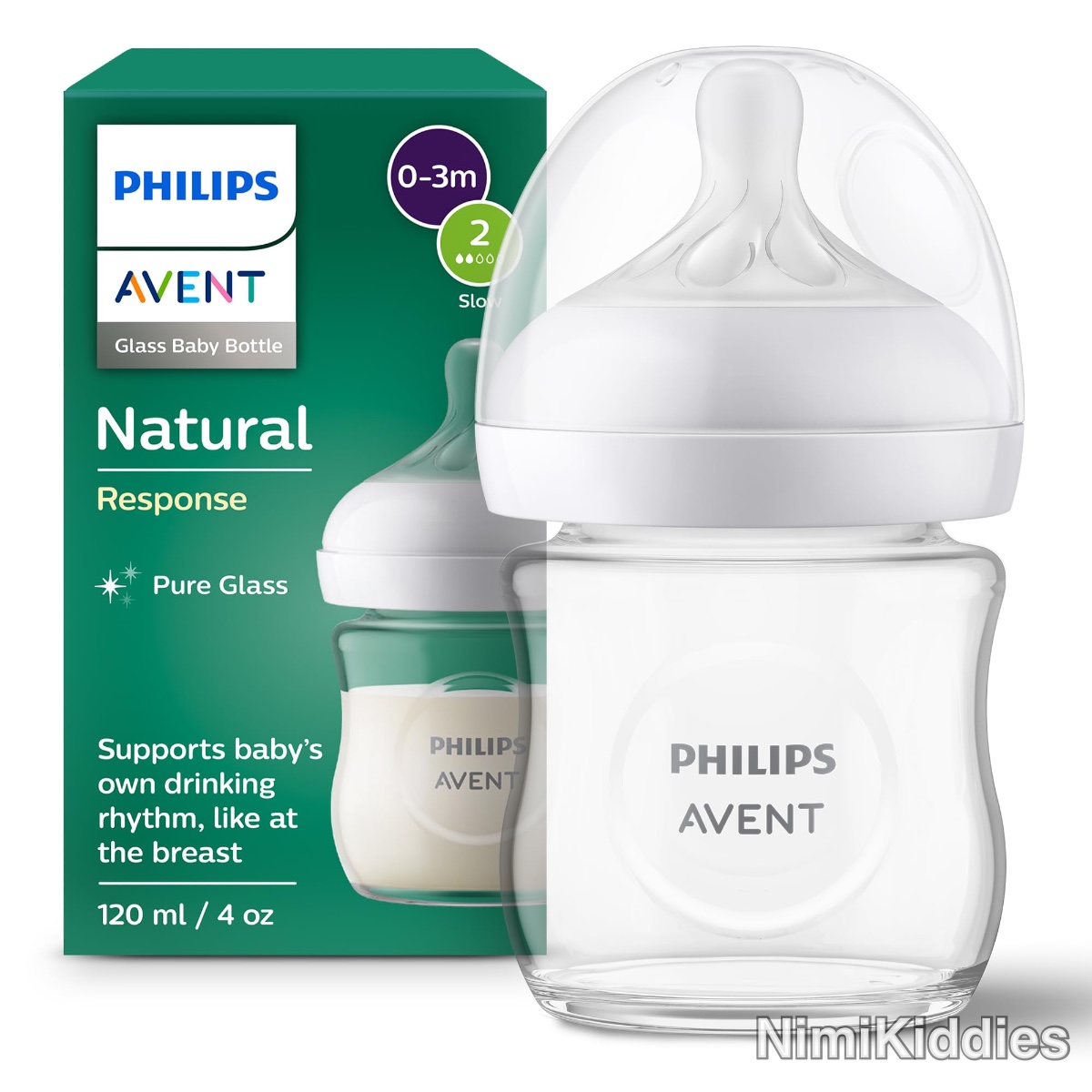 Philips Avent Natural Glass Baby Bottle 1Pack 120ml