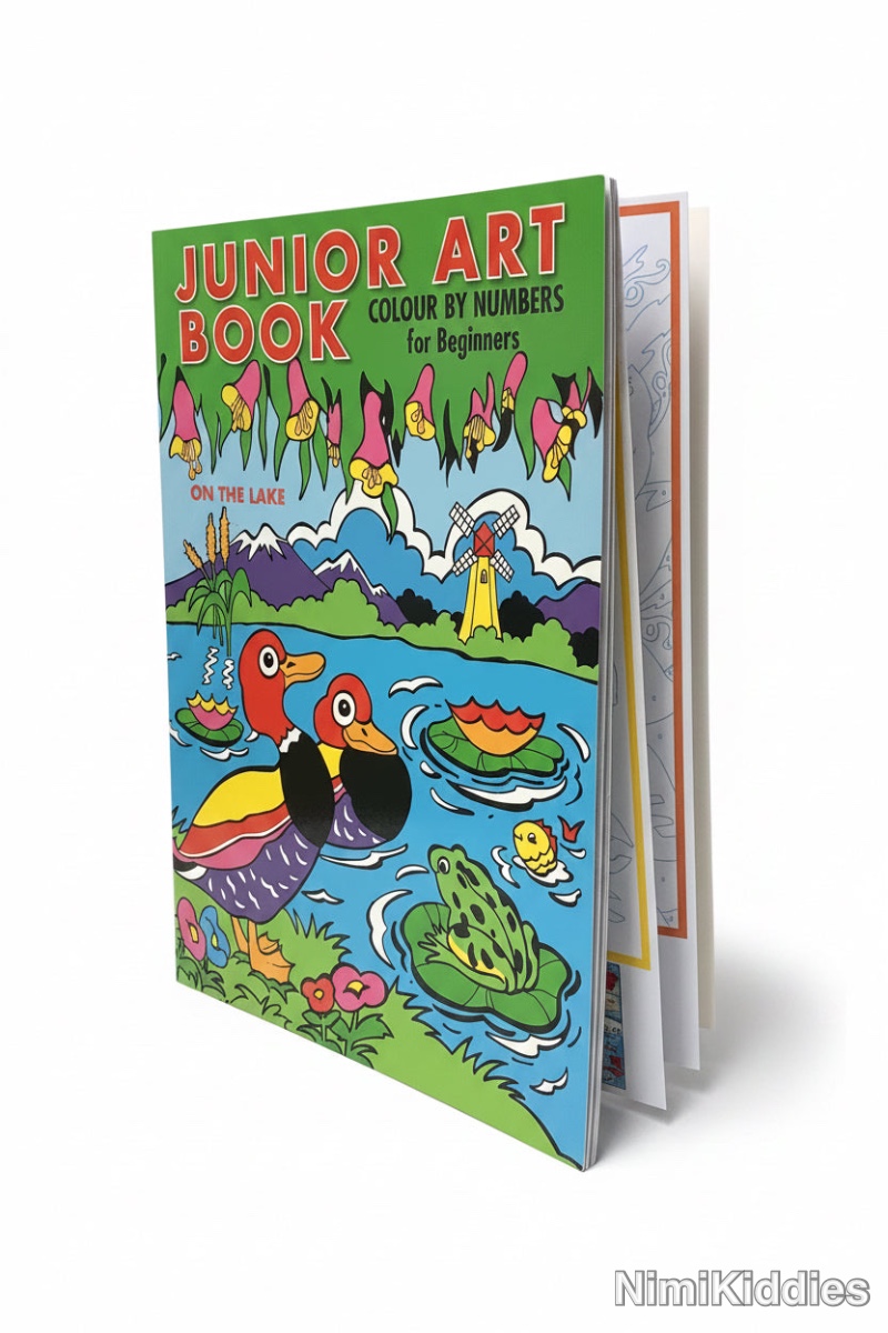 Junior Art Book Colour By Numbers For Beginners (On The Lake).