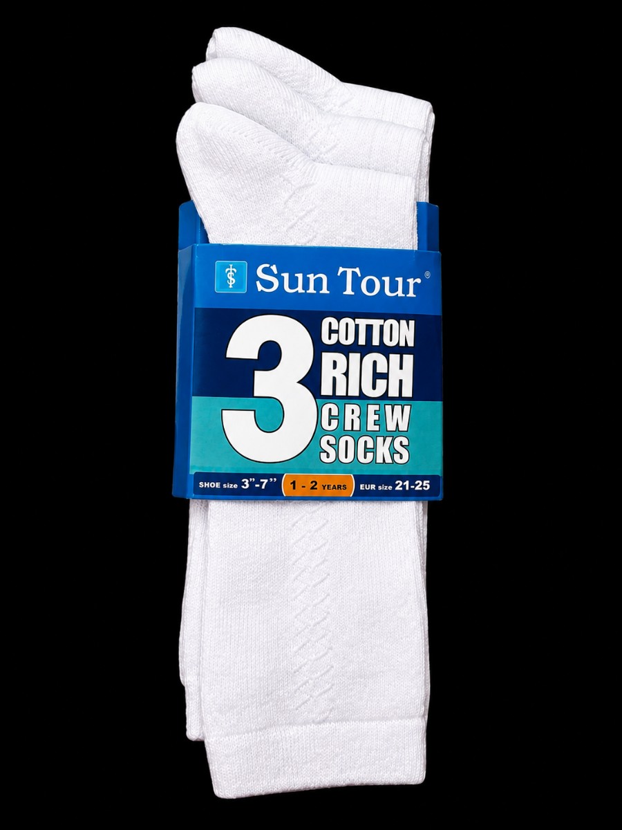 Sun Tour Cotton Rice Crew Socks