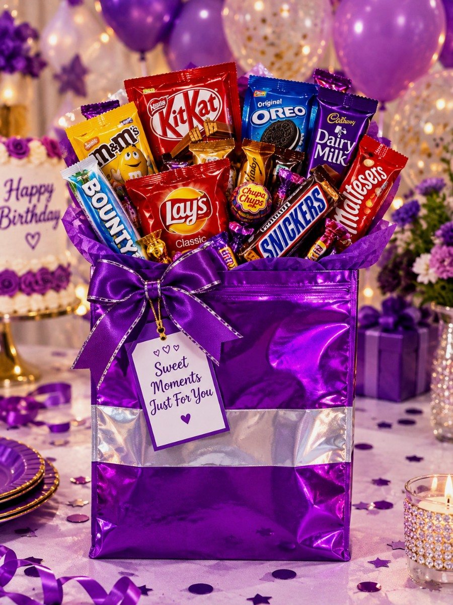 Plain Purple Gift Bag