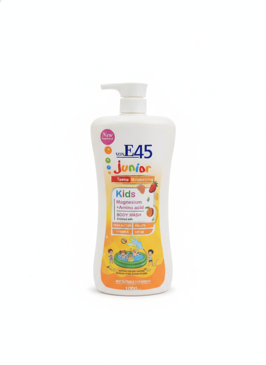 VonE45 Junior Teens Moisturizing Kids Magnesium +Amino Acid Body Wash 1000ml.