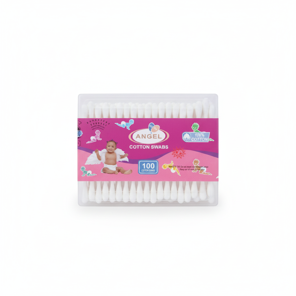 Angel Cotton Swabs (100 Cotton Swabs).