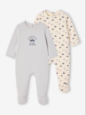 Baby 2Pack Sleepsuits Long Sleeved (9-12months)