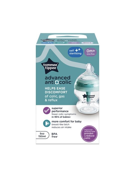 Tommee Tippee Advanced Anti+ Colic Baby Bottle (150ml Single)