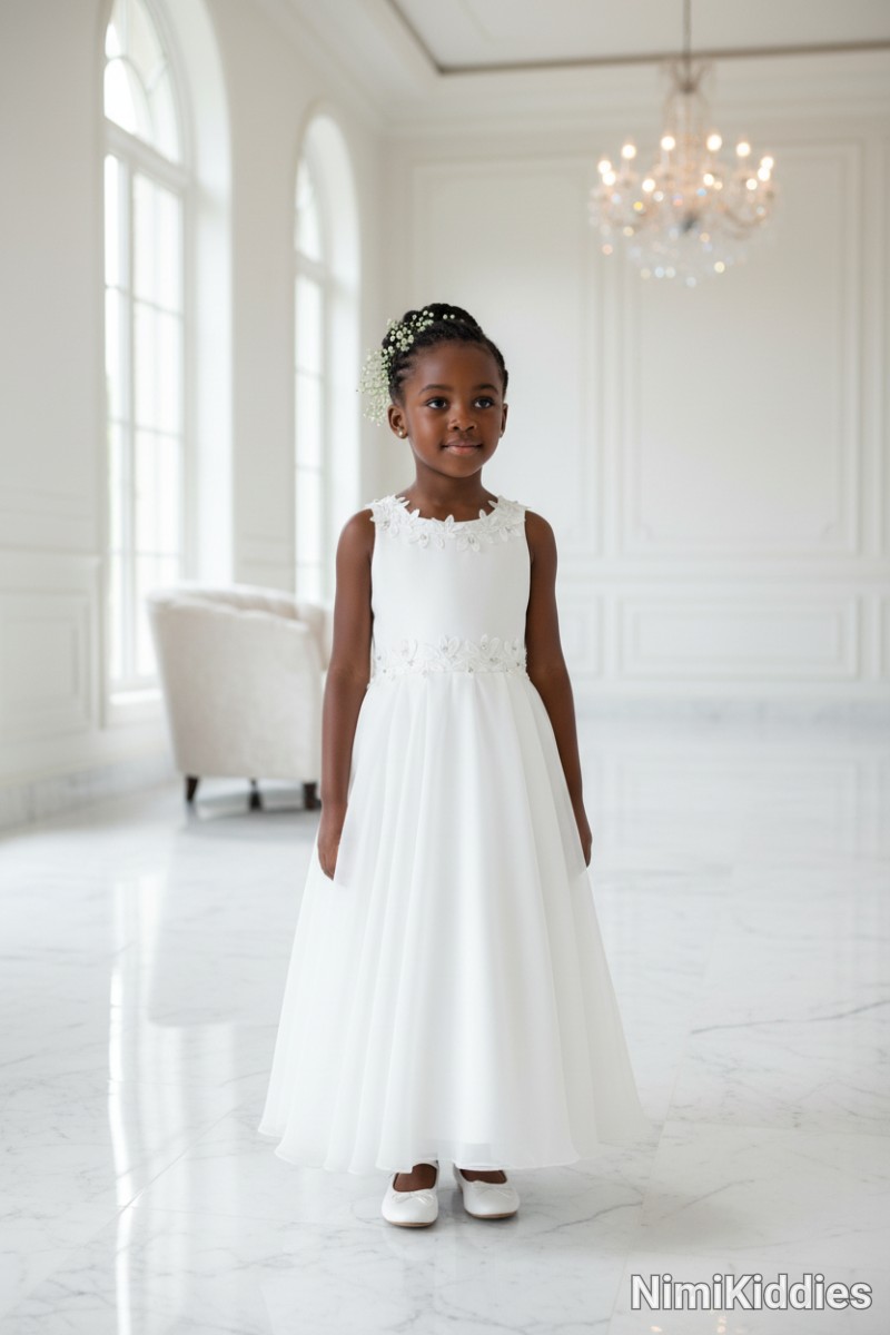 Girls White Gown