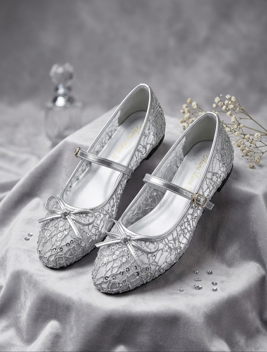 Sliver Girls Net Shoe