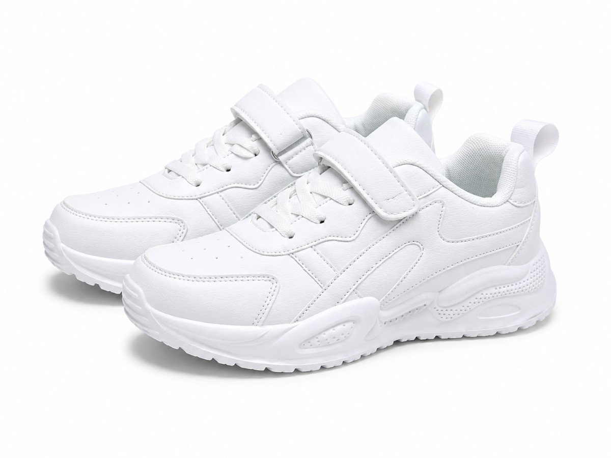 Boys White Canvas Shoe