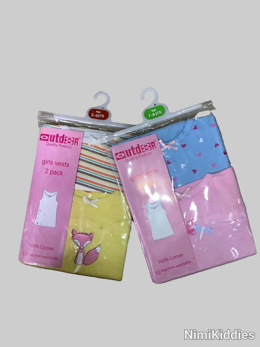 Outdoor Quality Product Girls Vests (2 Pack).