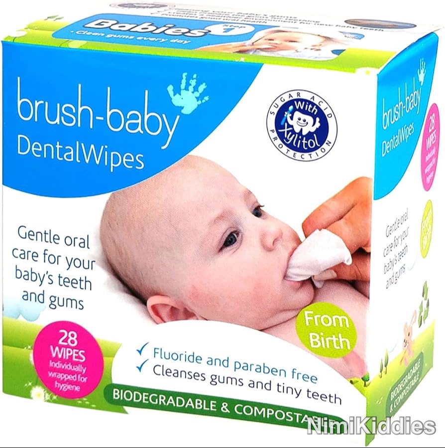 Brush-Baby Dental Wipes 28 pieces (From Birth)