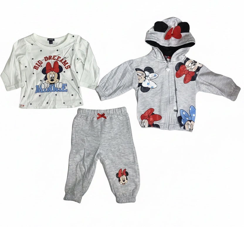 KIABI DISNEY MINNIE MOUSE 2 PIECE SET HOODIE