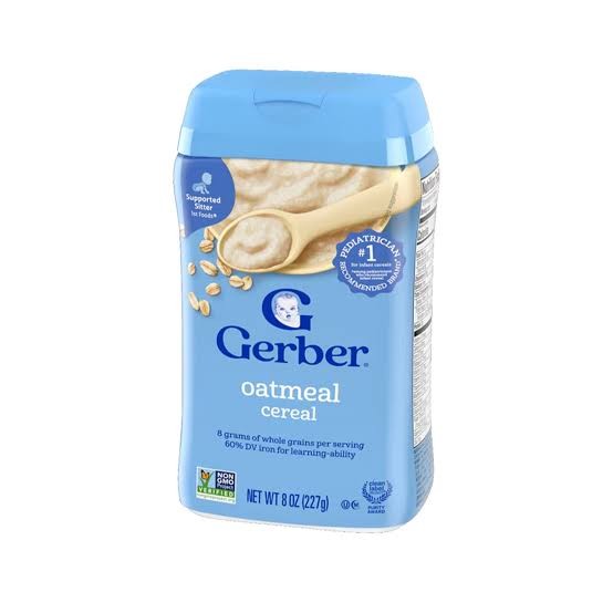 Gerber Oatmeal Cereal (454g).