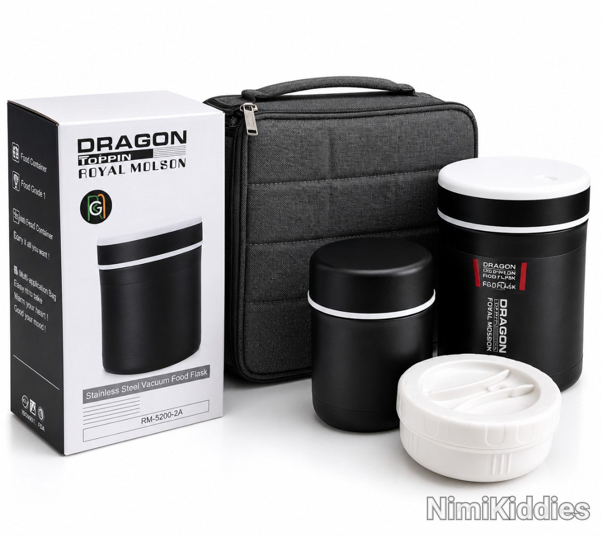 Dragon Totem Rotal Molson Vacuum Flask With Lunch Bag