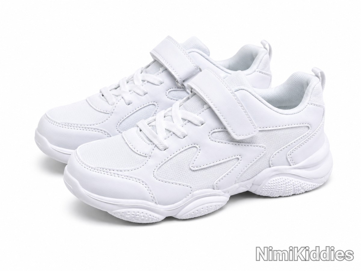 Boys White Canvas Shoe