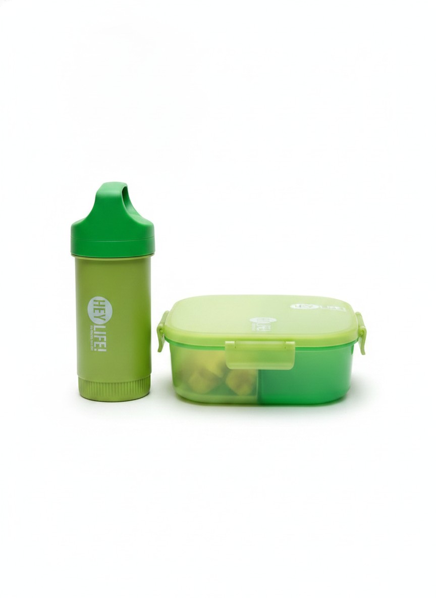 Hey Life Two Square Lunch Box