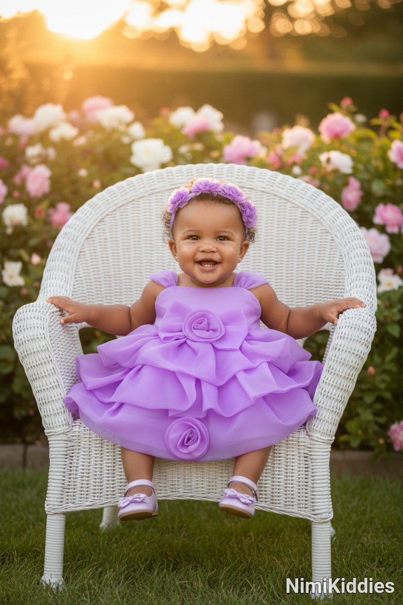 Baby Girl Purple Ball Gown
