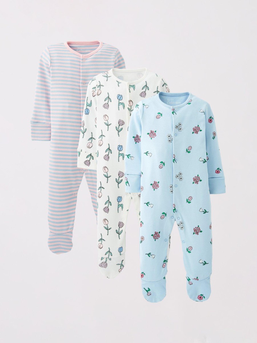 George 3Sleepsuits Long Sleeved (3-6months)