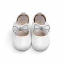 Baby Pink/White Flat Baby Shoe.